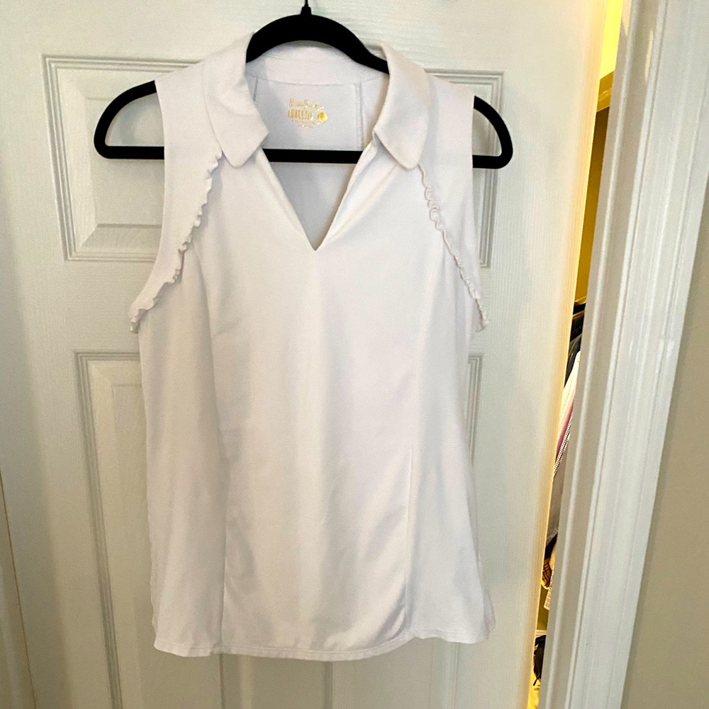Lily Pulitzer sleeveless collared shirt